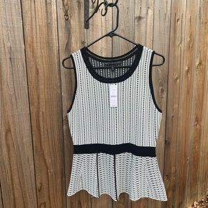 NEW WHBM PEPLUM SWEATER TANK, Size S